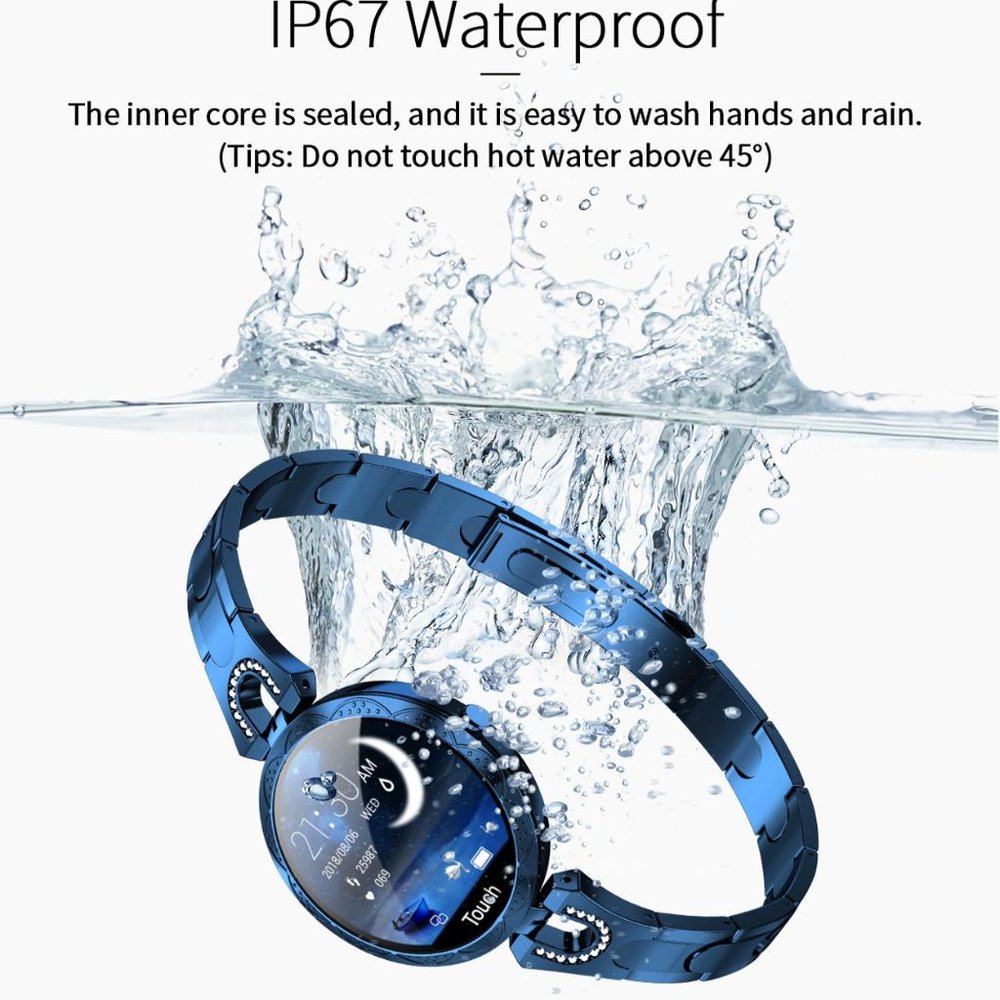 AK15 Women's Smart Watch Waterproof Blue